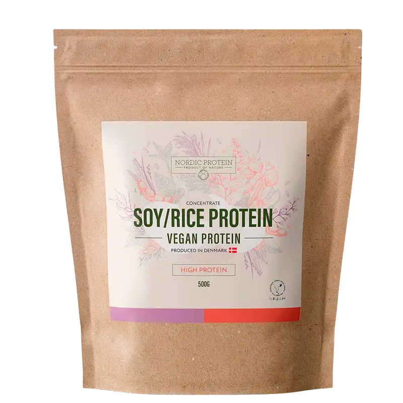 Nordic Protein Soja & Ris Protein Koncentrat (500 g)