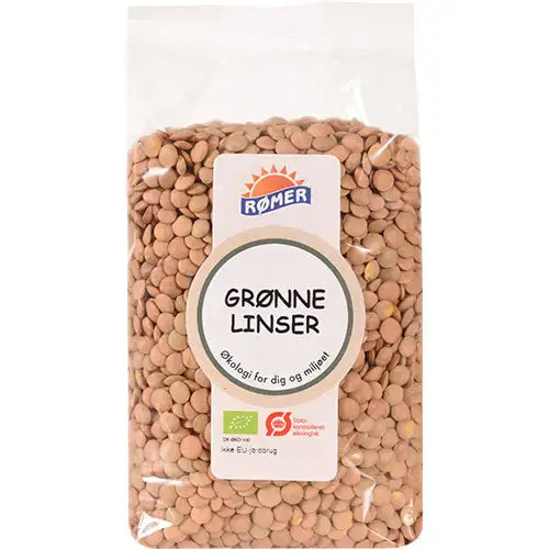 Linser Grønne Økologisk | 500 gr