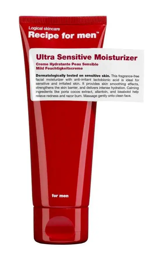 Recipe For Men Ultra Sensitive Moisturizer 75 ml