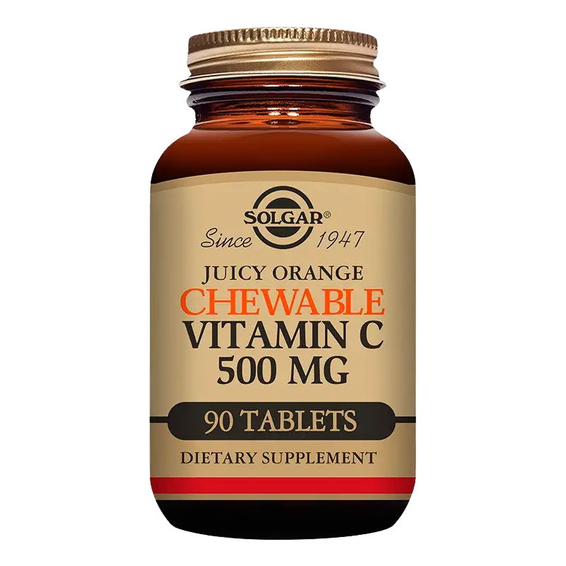 Solgar Vitamin C 500mg Appelsinsmag (90 tyggetabletter)