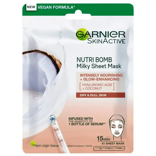 Garnier Nutri Bomb Intensely Nourishing & Glow Enhancing Milky Tissue Mask 1 stk