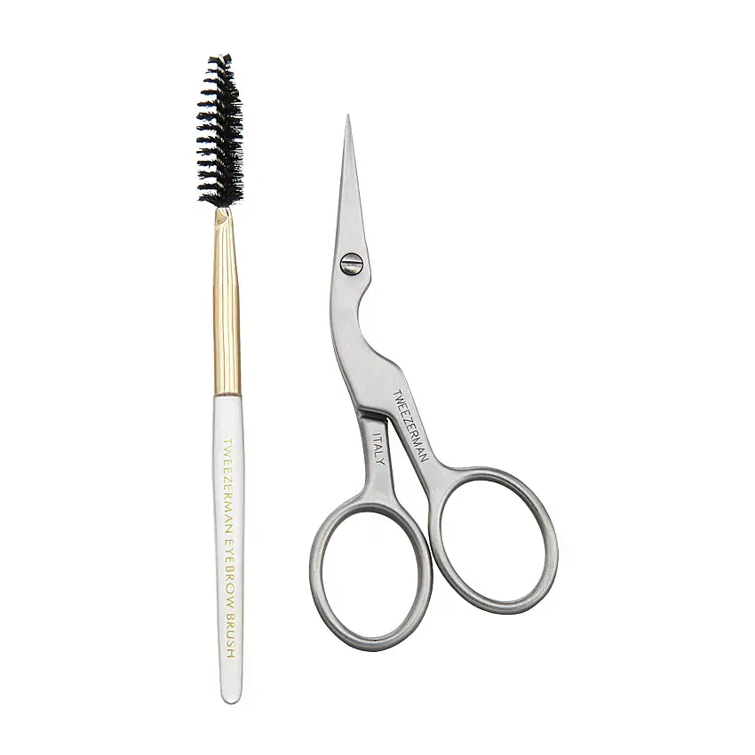 Tweezerman Brow Shaping Scissors & Brush 2 stk