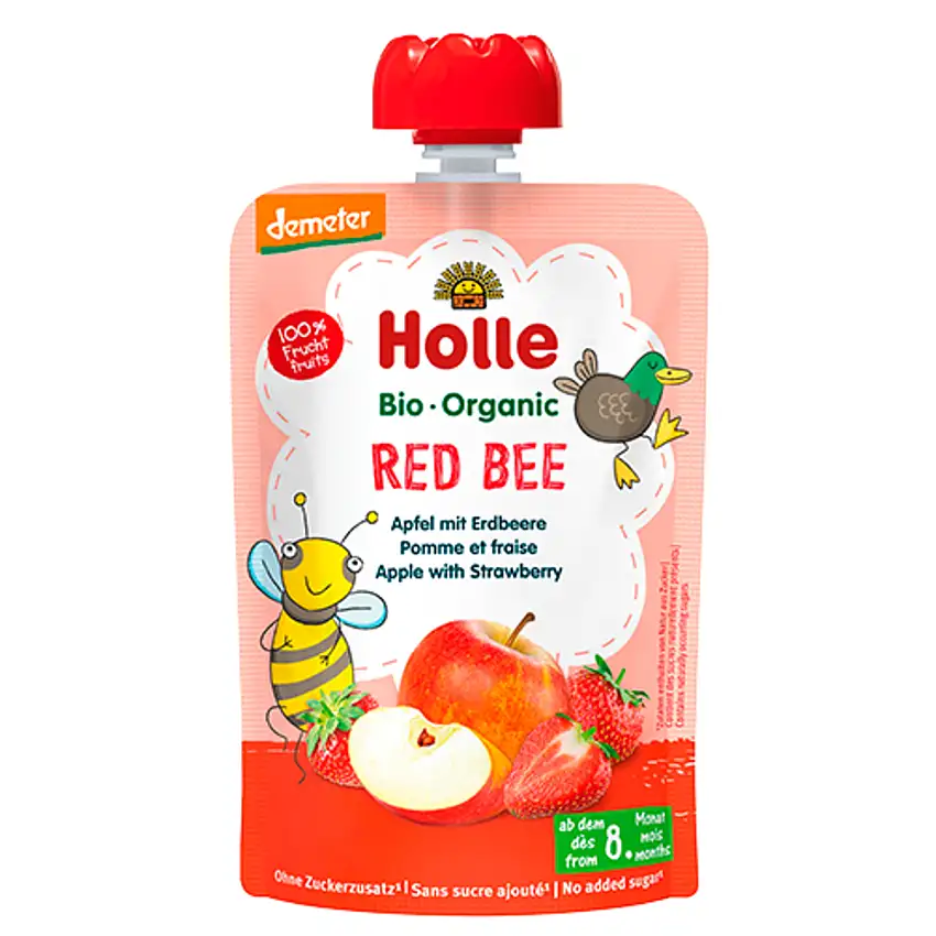 Holle Red Bee Æble Jordbær Smoothie 100 g