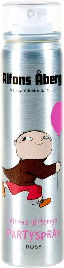 Alfons Åberg Alfons Glittriga Partyspray Rosa 80 ml