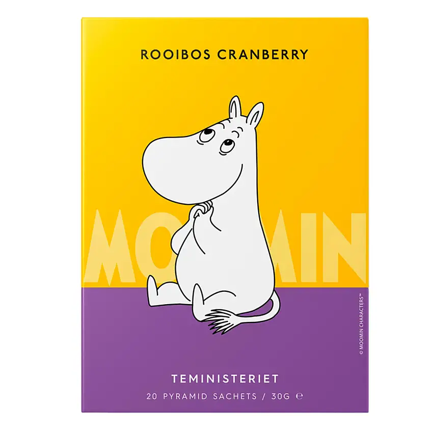 Teministeriet Moomin Tea 20 breve Rooibos Cranberry