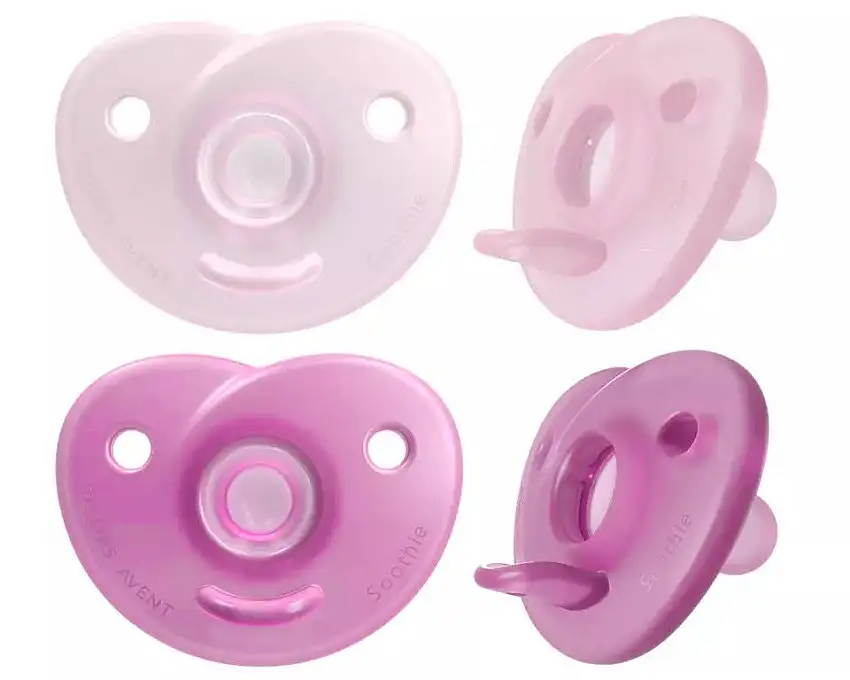 Philips Avent Soother For Newborns Girl 0-6M Light Pink/Pink 2 stk