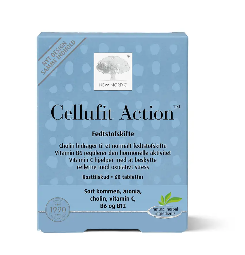 New Nordic Cellufit Action Kosttilskud 60 tabl.