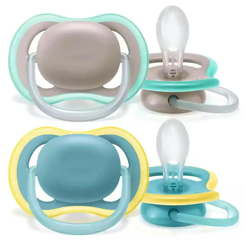 Philips Avent Soother Ultra Air Mix 18M+ Grey/Green 2 stk