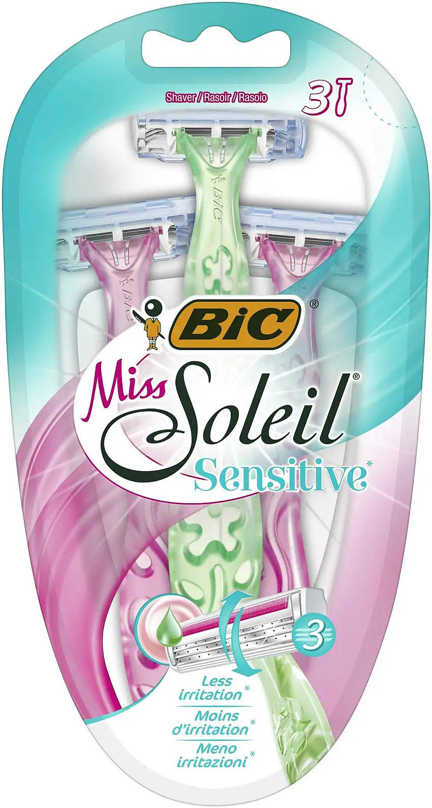 Bic Miss Soleil Sensitive Disposable Razors 3 stk