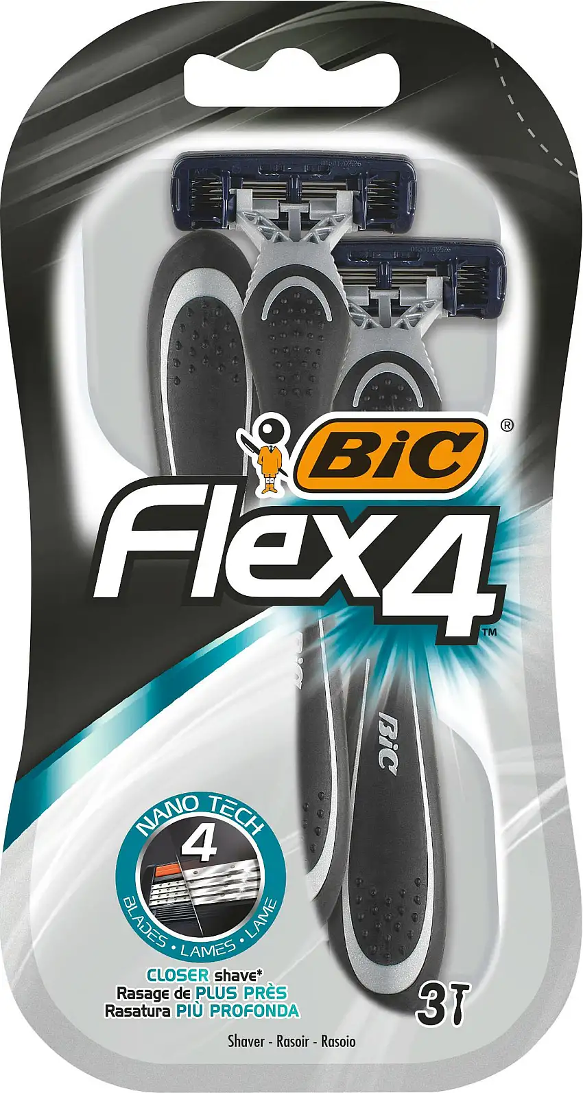Bic Flex 4 Disposable Razors 3 stk