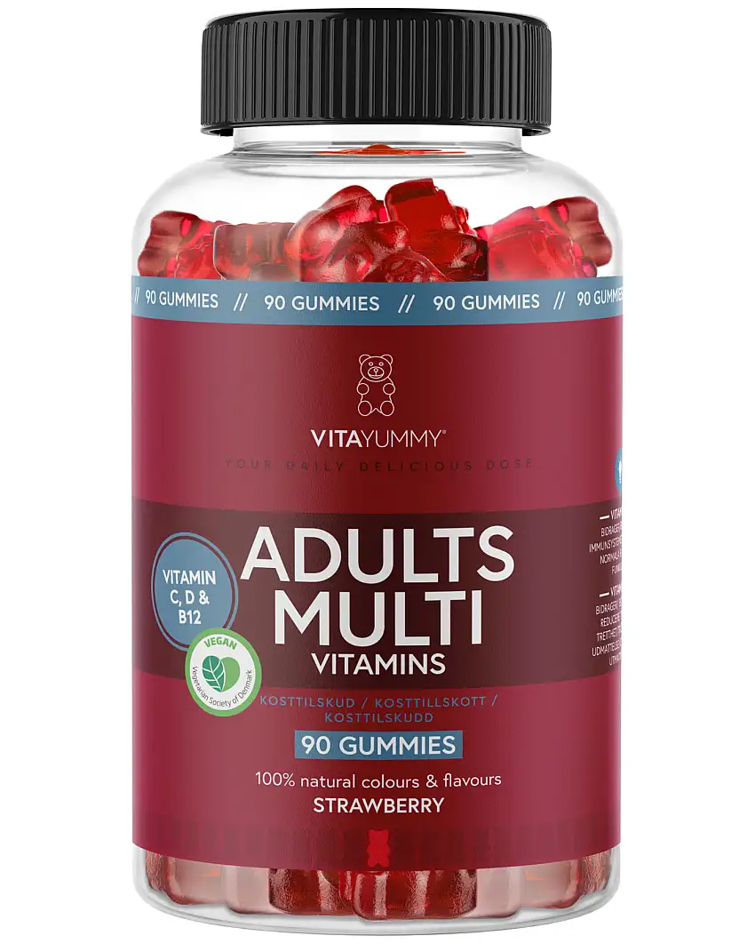 VitaYummy Adults Multi Strawberry 90 stk