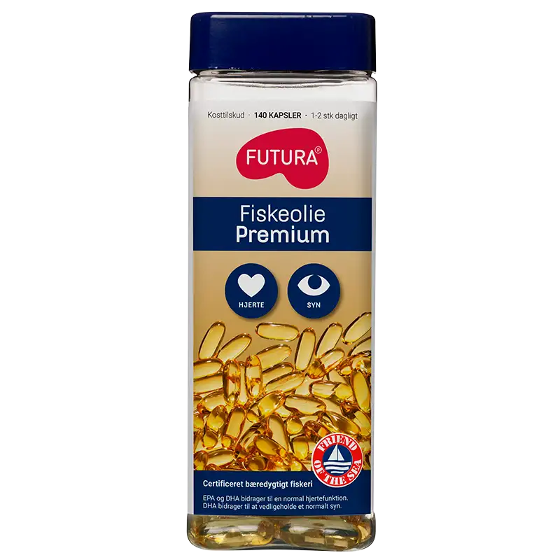 Futura Omega-3 Premium fiskeolie (140 kapsler)