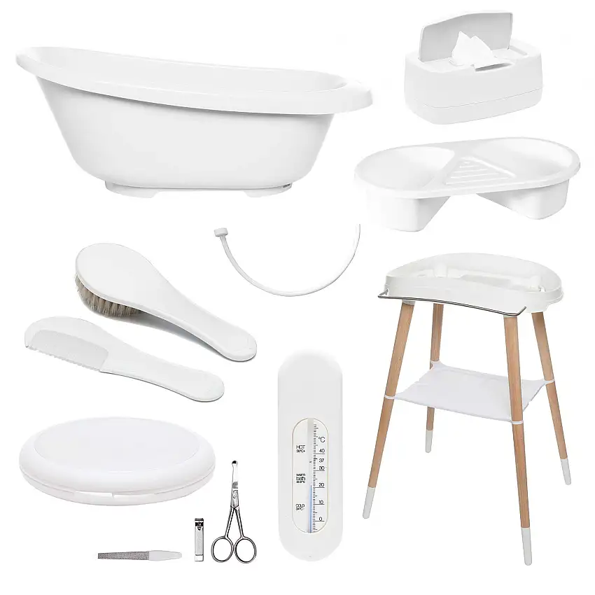 BabyDan Badesæt Sense Hvid 8 dele