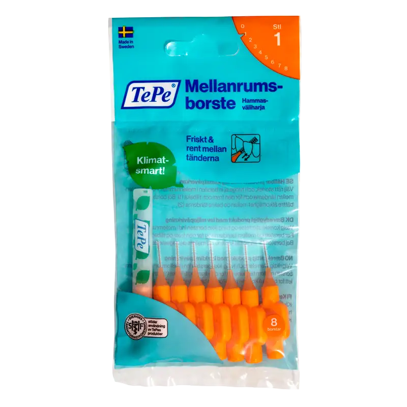 TePe Mellemrumsbørste Orange (8 stk)
