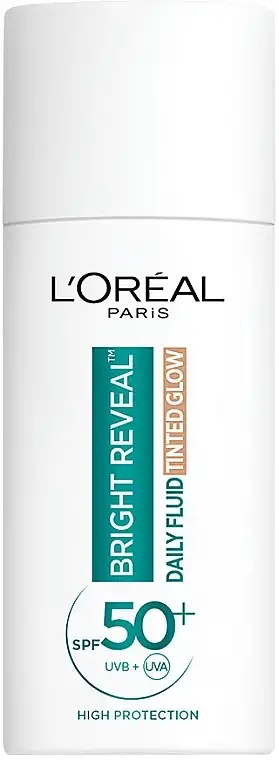 Tonende ansigtsfluid mod pigmentpletter SPF 50 12882676