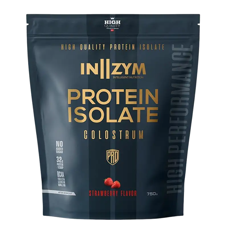 IN||ZYM Protein Isolate Colostrum - Jordbær (750 g)