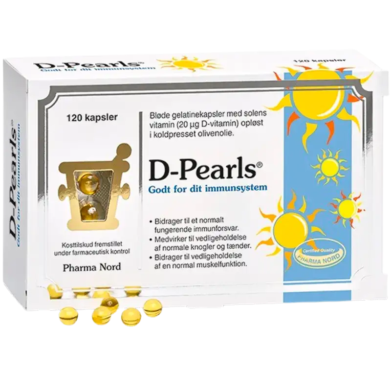 Pharma Nord D-Pearls 20 µg (120 kapsler)