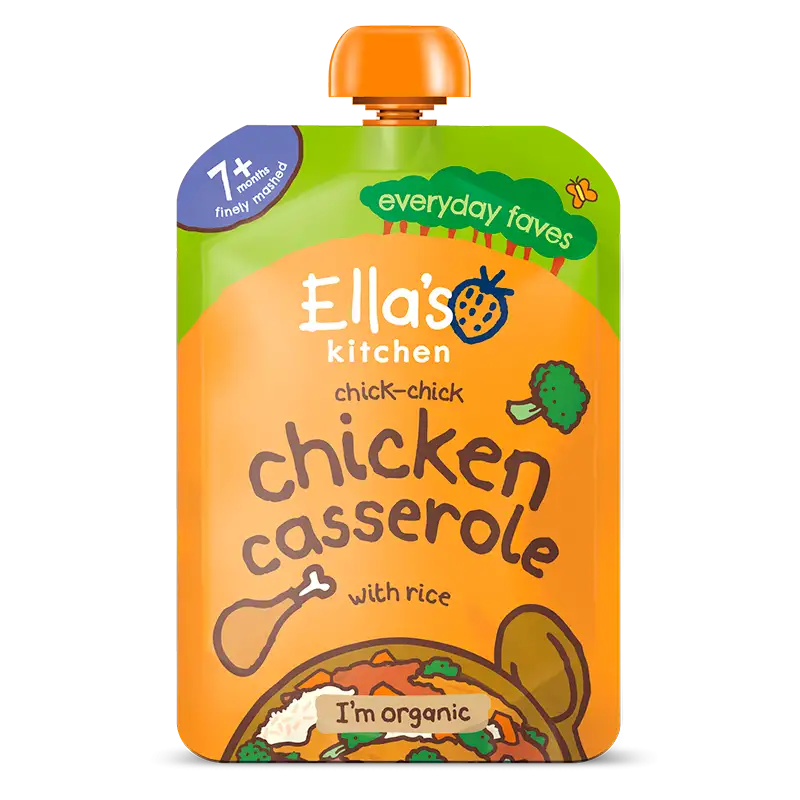 Ellas Kitchen Babymos Kylling/Ris/Grøntsager Ø 7 Mdr (130 gr)