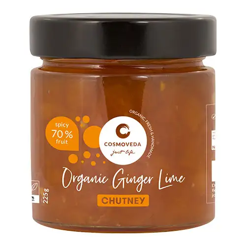 Chutney Ingefær Lime Økologisk | 225 gr