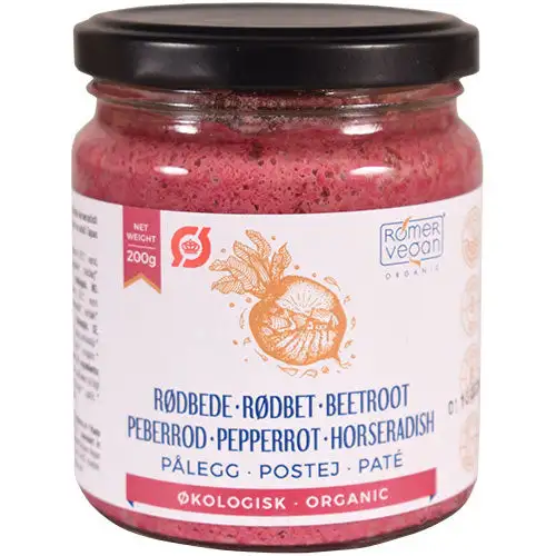 Smørepålæg Rødbede & Peberrods Økologisk | 200 gr