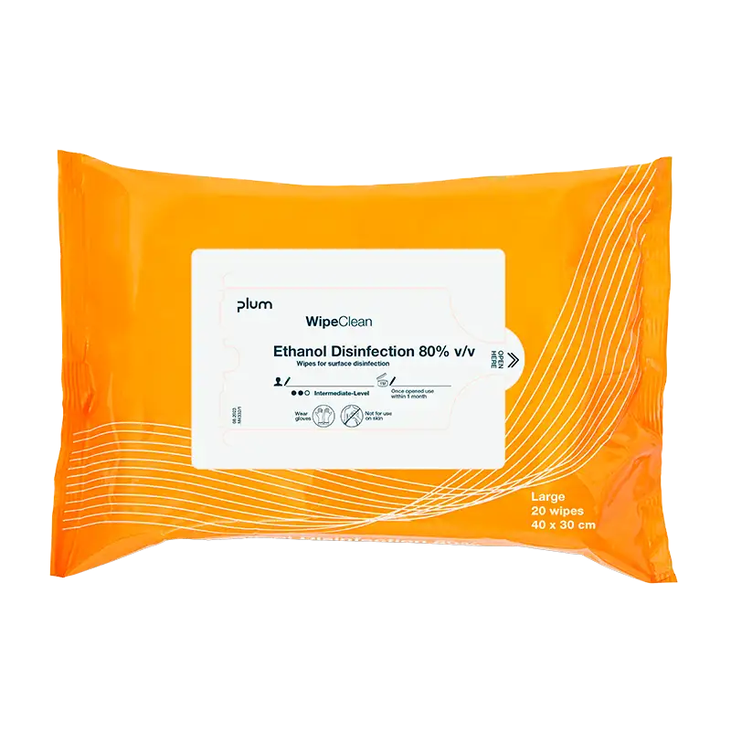 Plum WipeClean Overfladedesinfektion Large (20 stk)