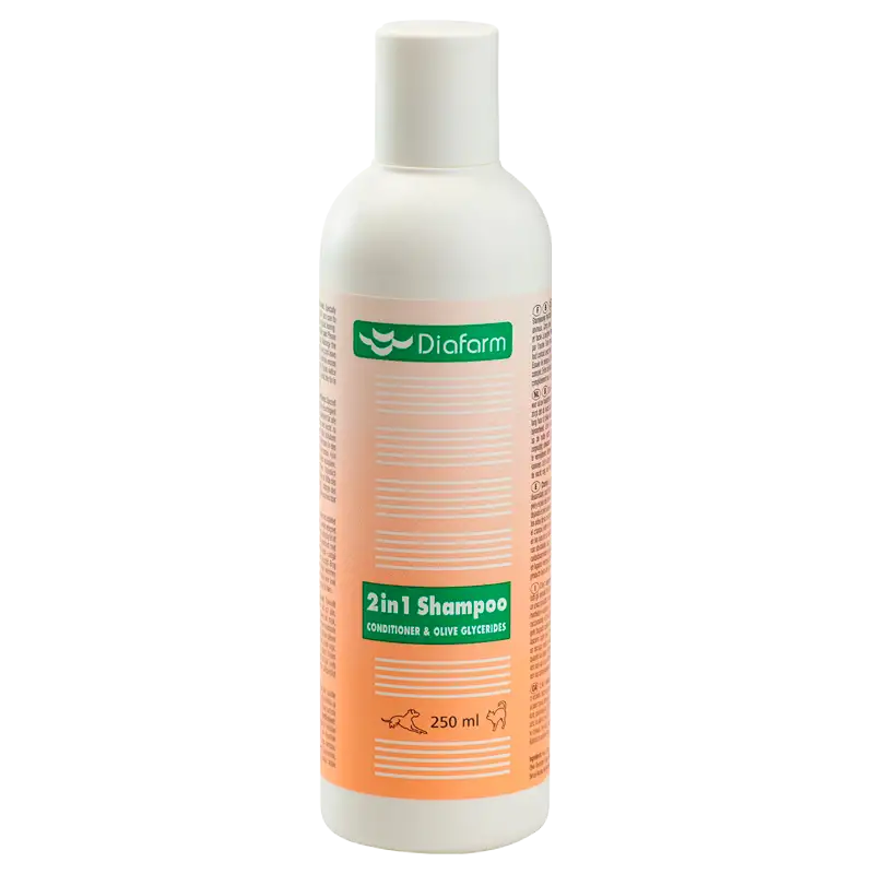 Diafarm 2-in-1 Shampoo Til Dyr (250 ml)