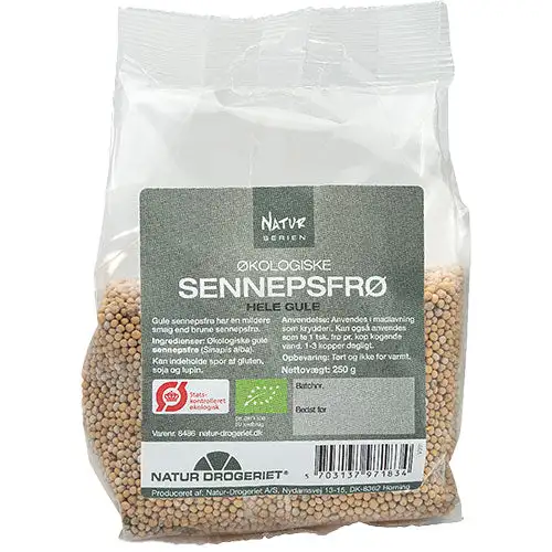 Sennepsfrø Gul Økologisk | 250 gr