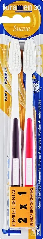 Tandbørste, blød, lilla + lyserød 22268475