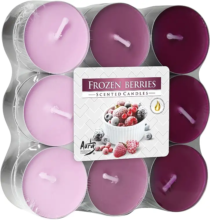 Stearinlys "Frozen Berries", 18 stk. 82542605