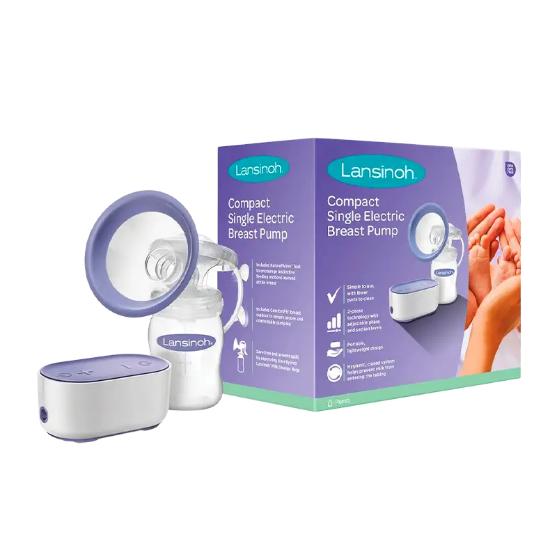 Lansinoh Single Elektrisk Brystpumpe inkl. accessories