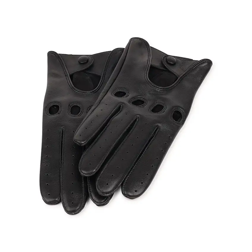 Lovelies | Borello drivers leather gloves, Black