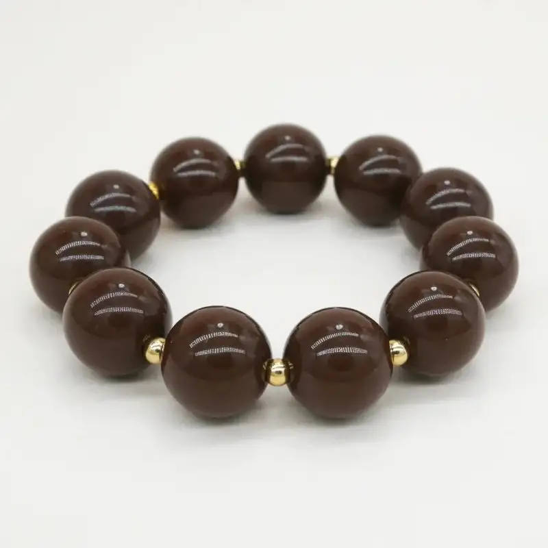 Scrunchie is Back - Bichou (Scrunchie + armbånd) - Brun og Guld