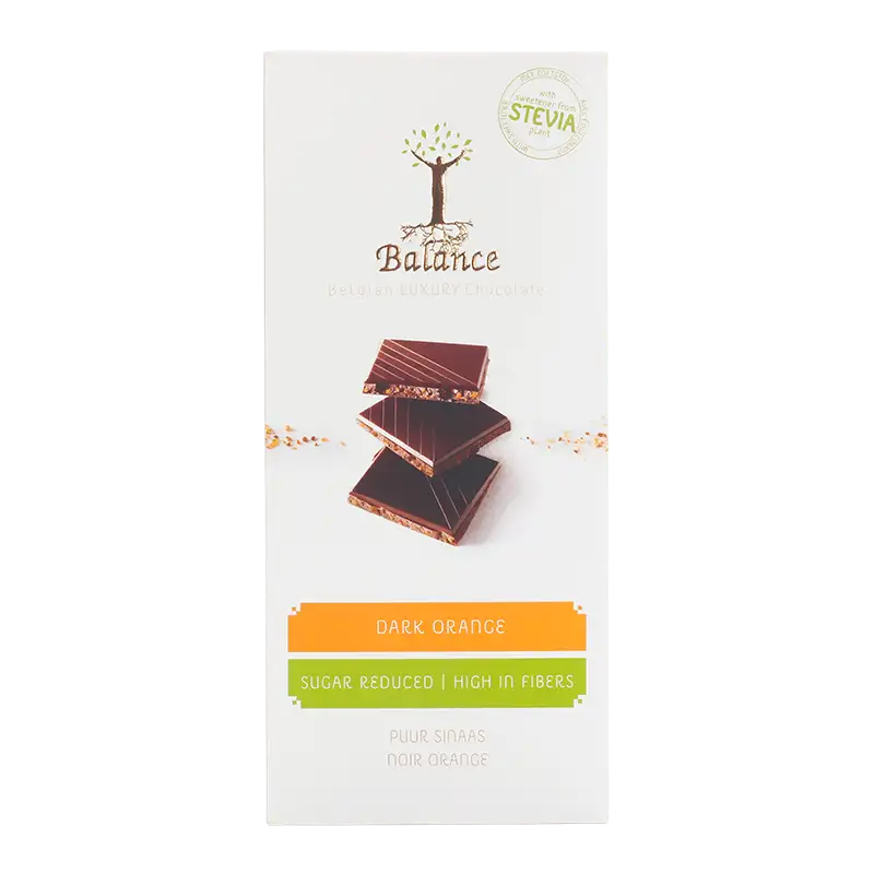 Stevia Balance Plade Mørk Orange (85 g)