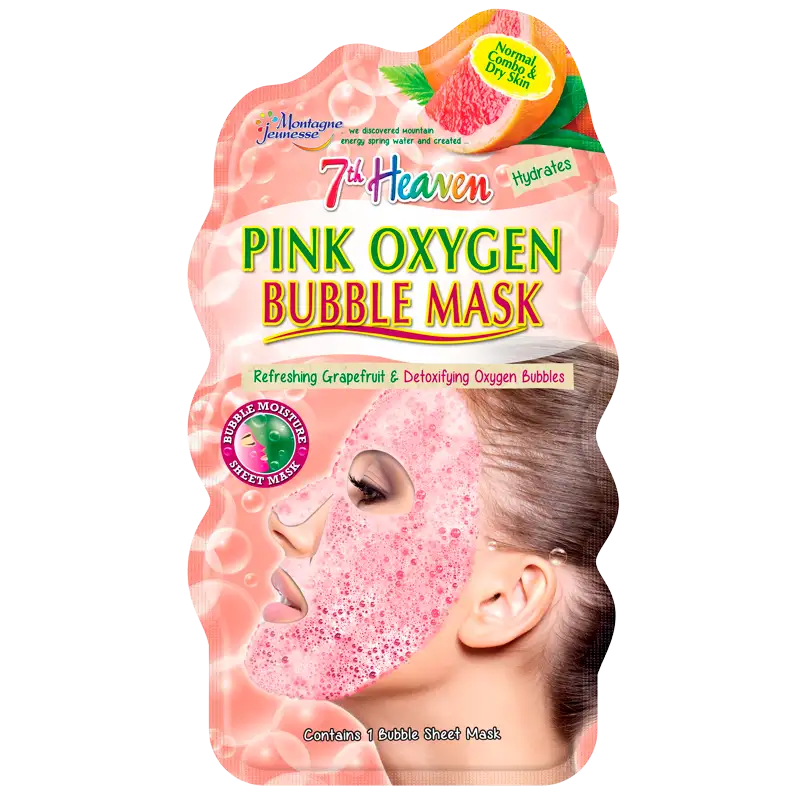 7th Heaven Pink Oxygen Bubble Sheet Mask (1 stk)