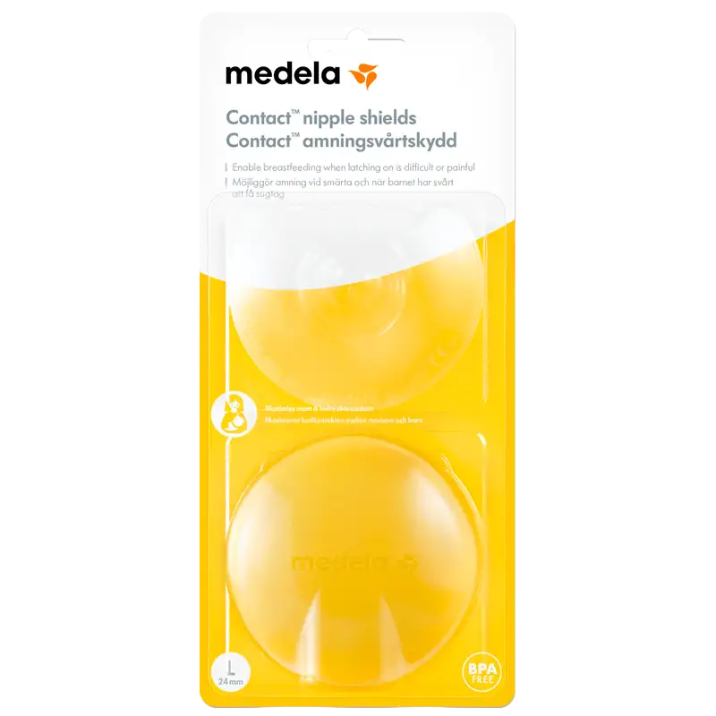 Medela Contact Ammebrikker - L, 24 mm (2 stk)