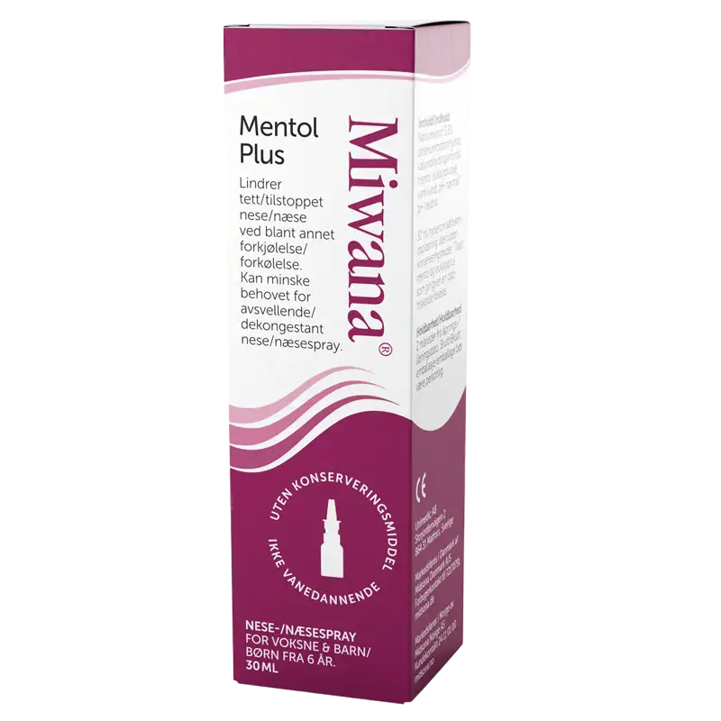 Miwana Næsespray Mentol Plus (30 ml)