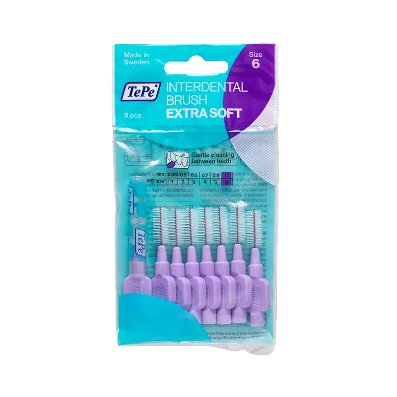 TePe Mellemrumsbørste Extra Soft Lila (8 stk)