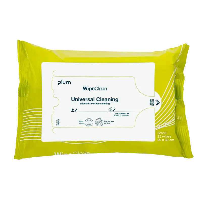 Plum WipeClean Universal Overfladedesinfektion Small (25 stk)