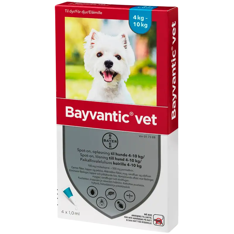 Bayvantic Vet Hund 4-10 Kg (4x1 ml)