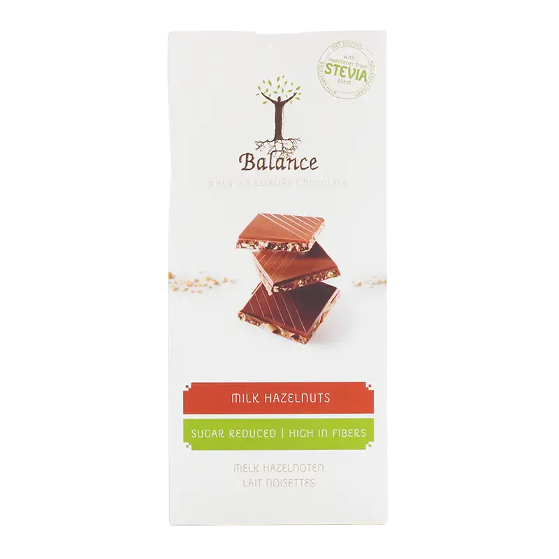 Stevia Balance Plade Mælk Hasselnød (85 g)