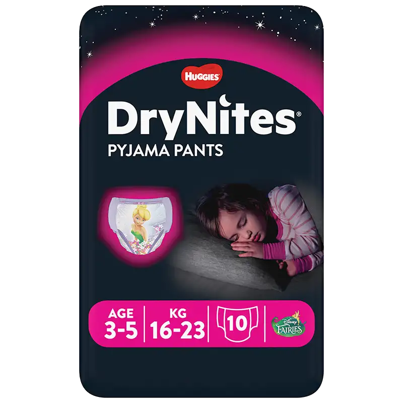 Huggies DryNites 3-5 År Girl (10 stk)