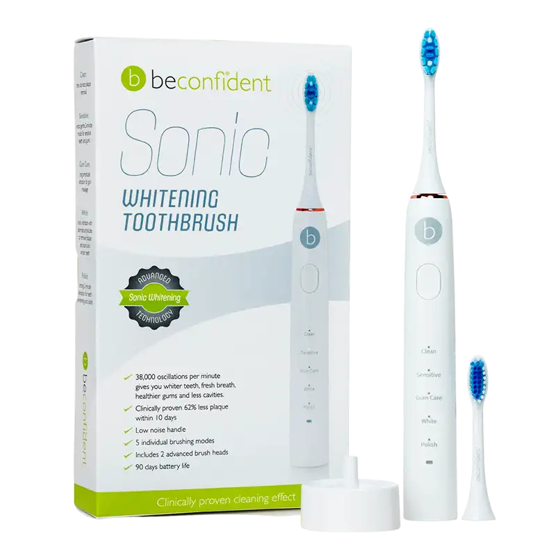 Beconfident Sonic Electric Whitening Toothbrush White/Rose Gold (1 stk)