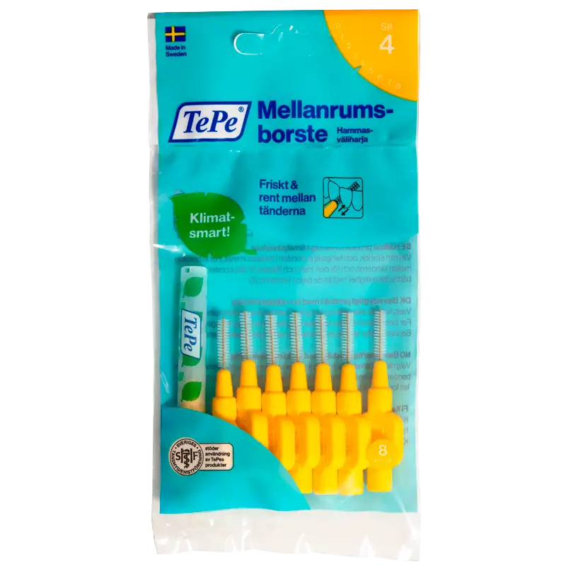 TePe Mellemrumsbørste Gul (8 stk)