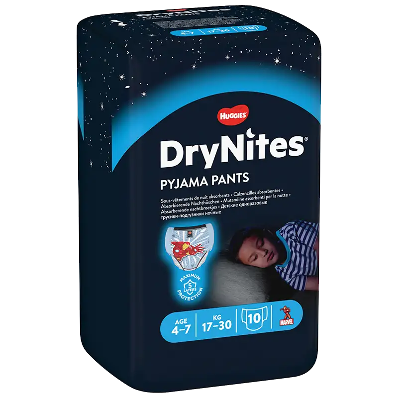 Huggies DryNites 4-7 År Boy (10 stk)