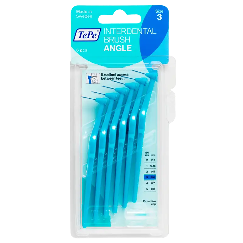 TePe Mellemrumsbørste Angle Blå (6 stk)