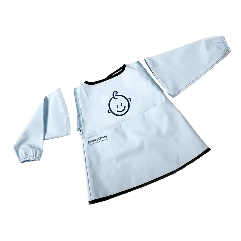 SootheTIME Hagesmæk Med Aftagelige Ærmer Blå (1 stk)