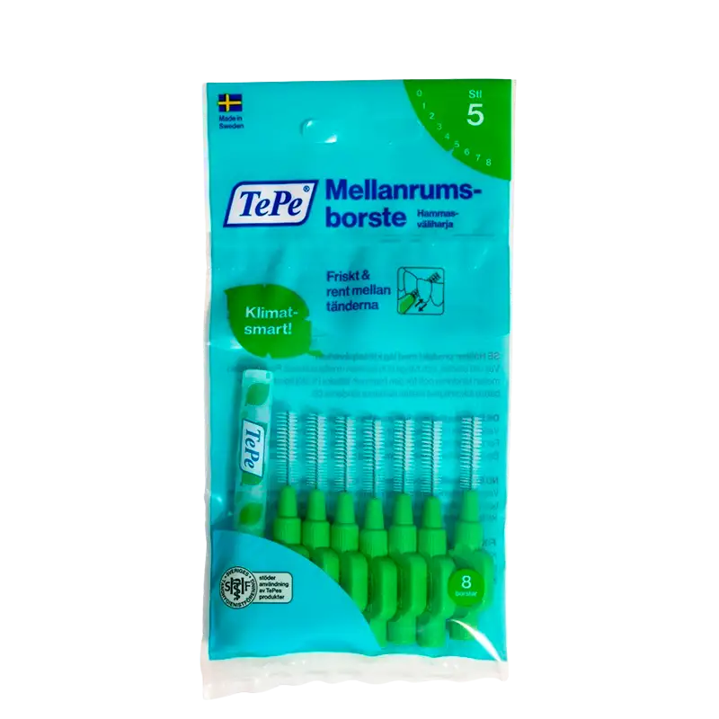 TePe Mellemrumsbørste Grøn (8 stk)