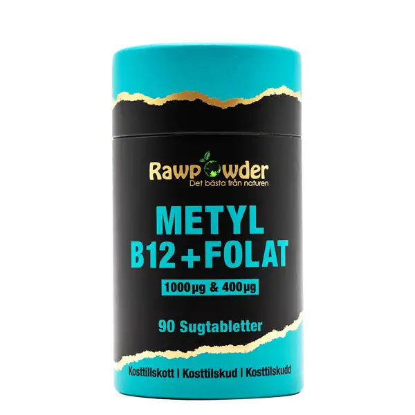 Rawpowder Metyl B12 1000μg + Folat 400μg