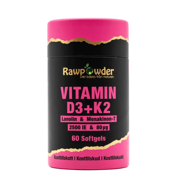 Rawpowder Vitamin D3 2500 IE + K2 80μg