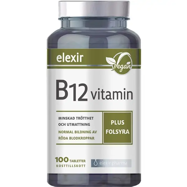 B-12 vitamin plus folsyra